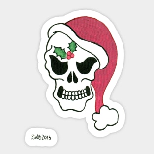 2013 Holiday ATC 10 - Santa Skull Sticker